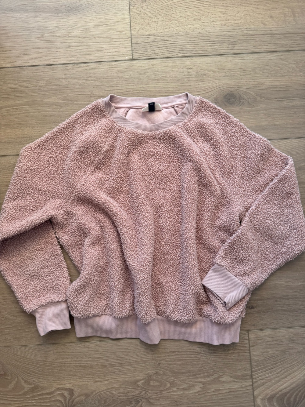 Universal Thread Plush Sherpa Crewneck Sweater - Light Pink